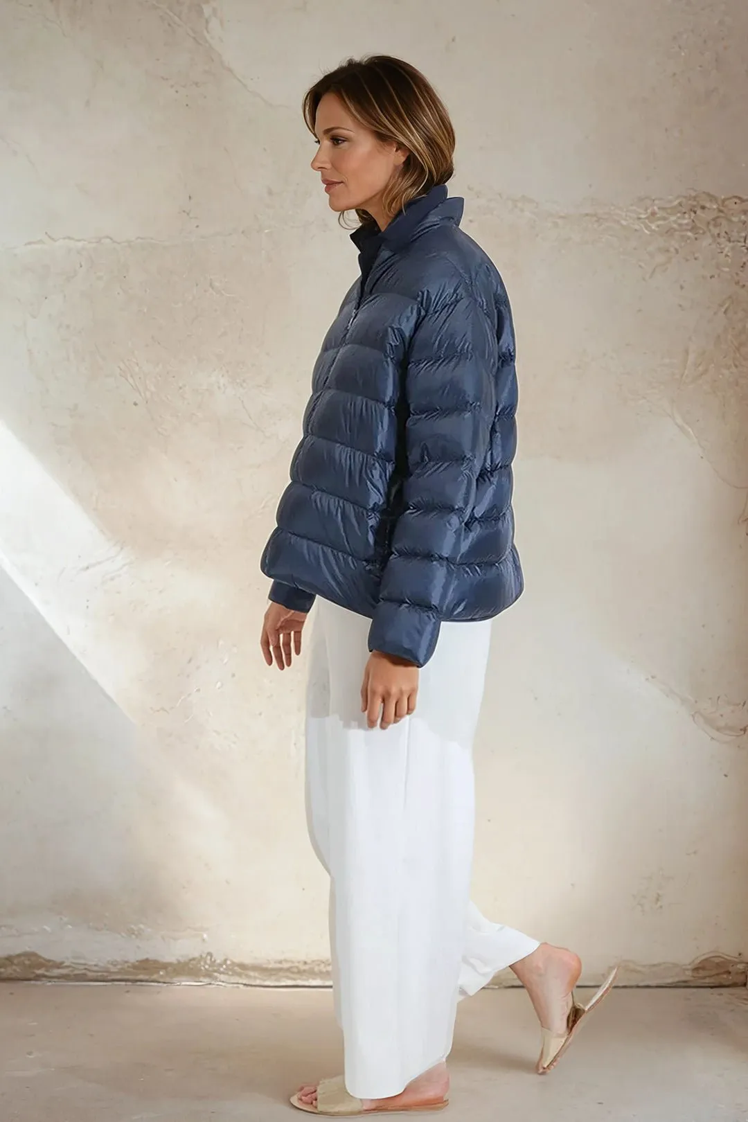 HEIDI LONG SLEEVE ZIP IN ULTRALIGHT GOOSE DOWN mountain trip