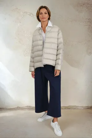 HEIDI LONG SLEEVE ZIP IN ULTRALIGHT GOOSE DOWN daily wear