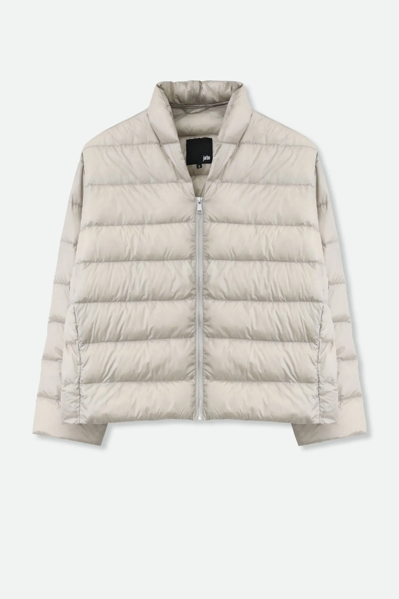 HEIDI LONG SLEEVE ZIP IN ULTRALIGHT GOOSE DOWN modern cut