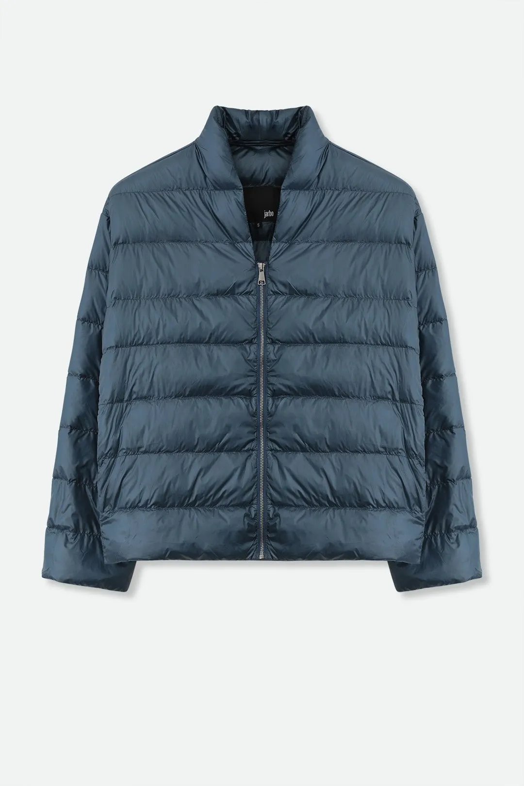 HEIDI LONG SLEEVE ZIP IN ULTRALIGHT GOOSE DOWN casual mood