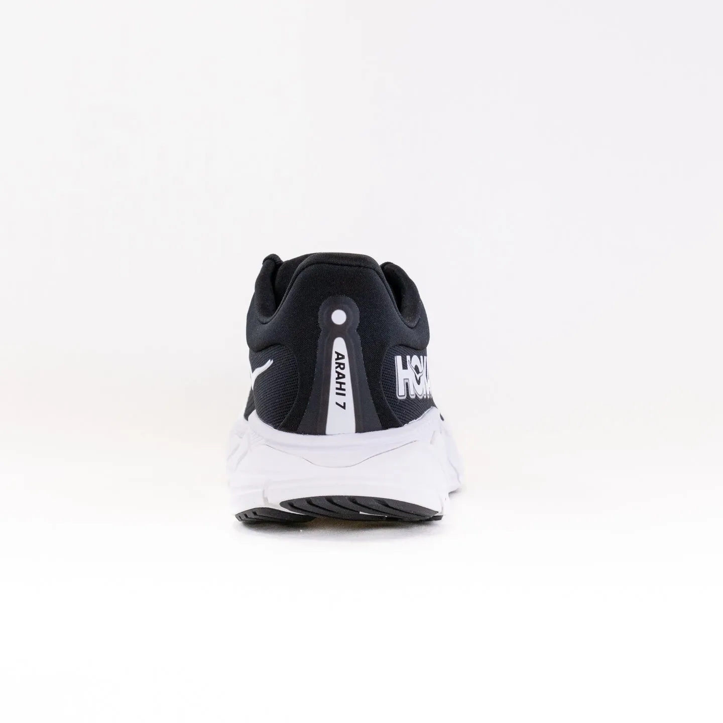 Hoka Arahi 7 Wide (Men's) - Black/White pace flow