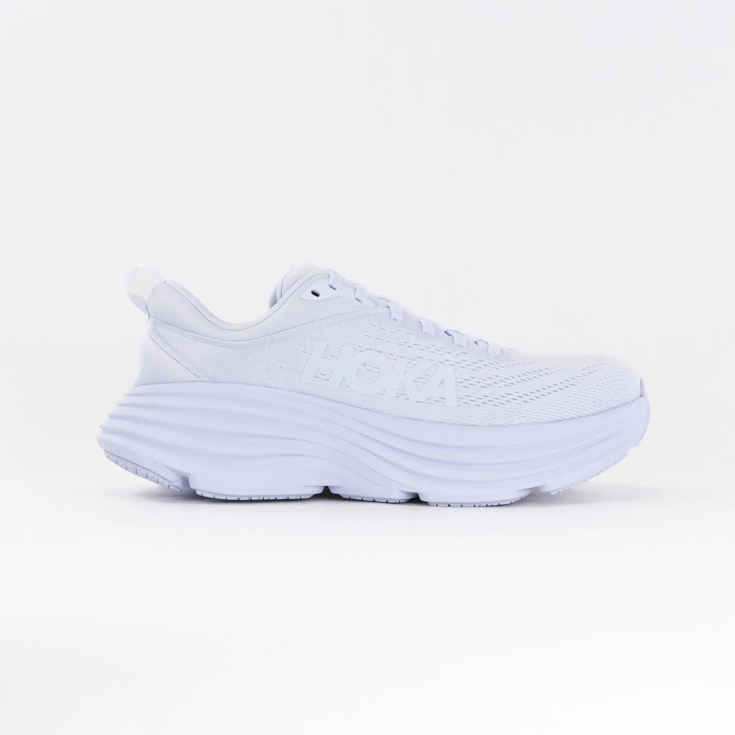 Hoka Bondi 8 (Women's) - White/White motion push