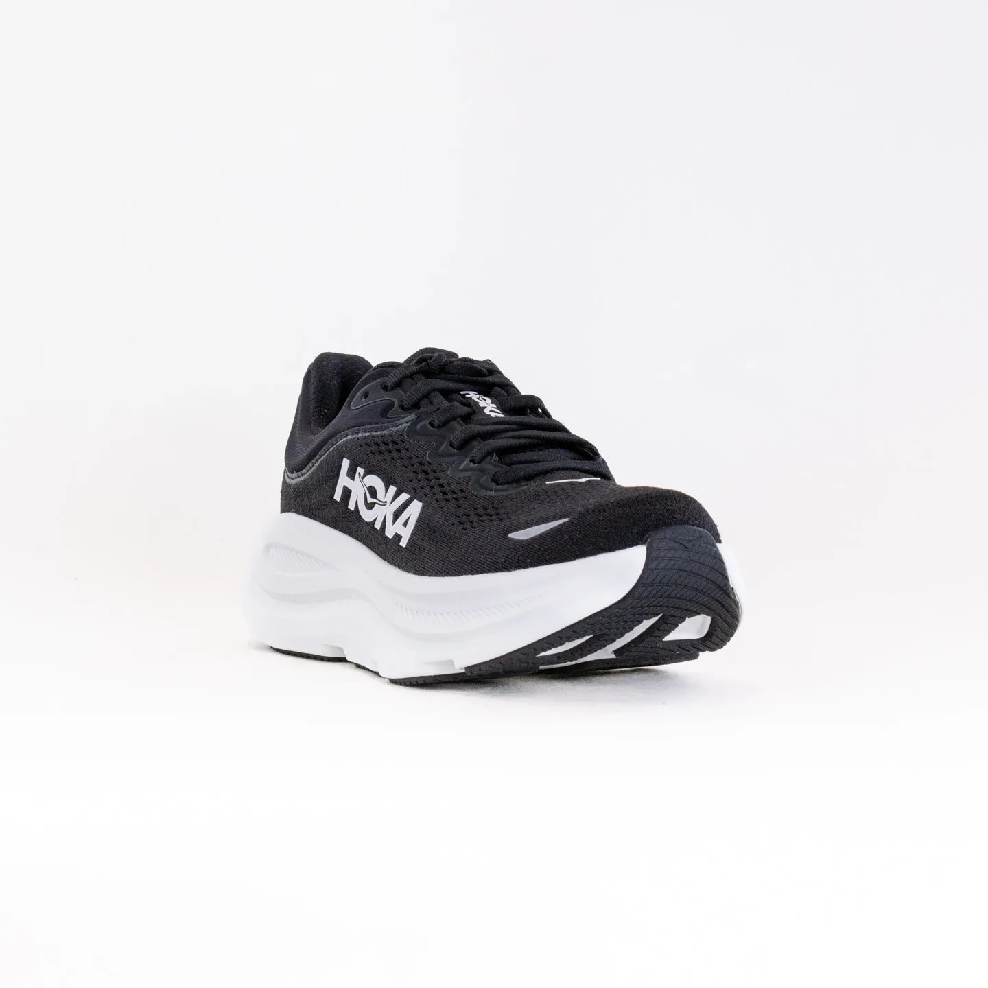 Hoka Bondi 9 Wide (Women's) - Black/White training flow