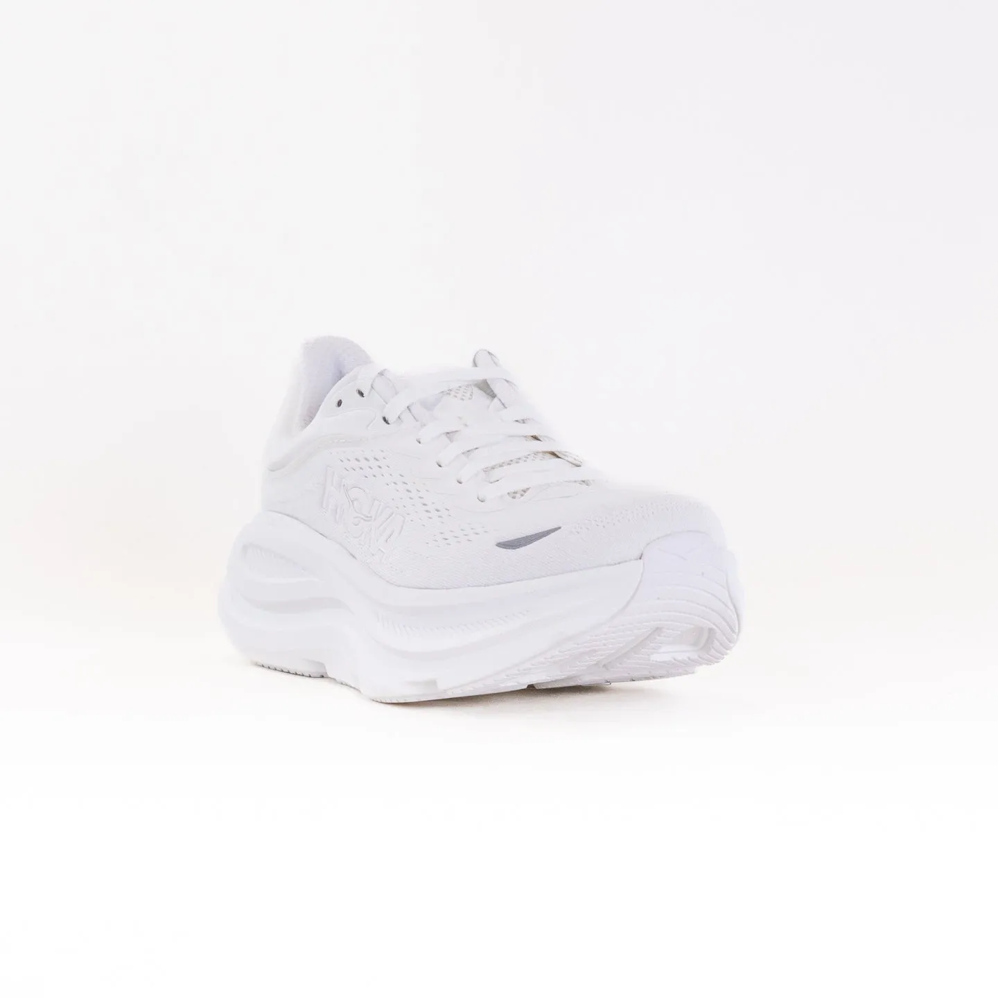 Hoka Bondi 9 Wide (Women's) - White/White race ready