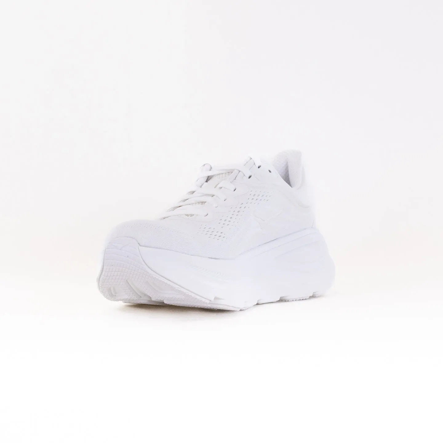 Hoka Bondi 9 Wide (Women's) - White/White road pace