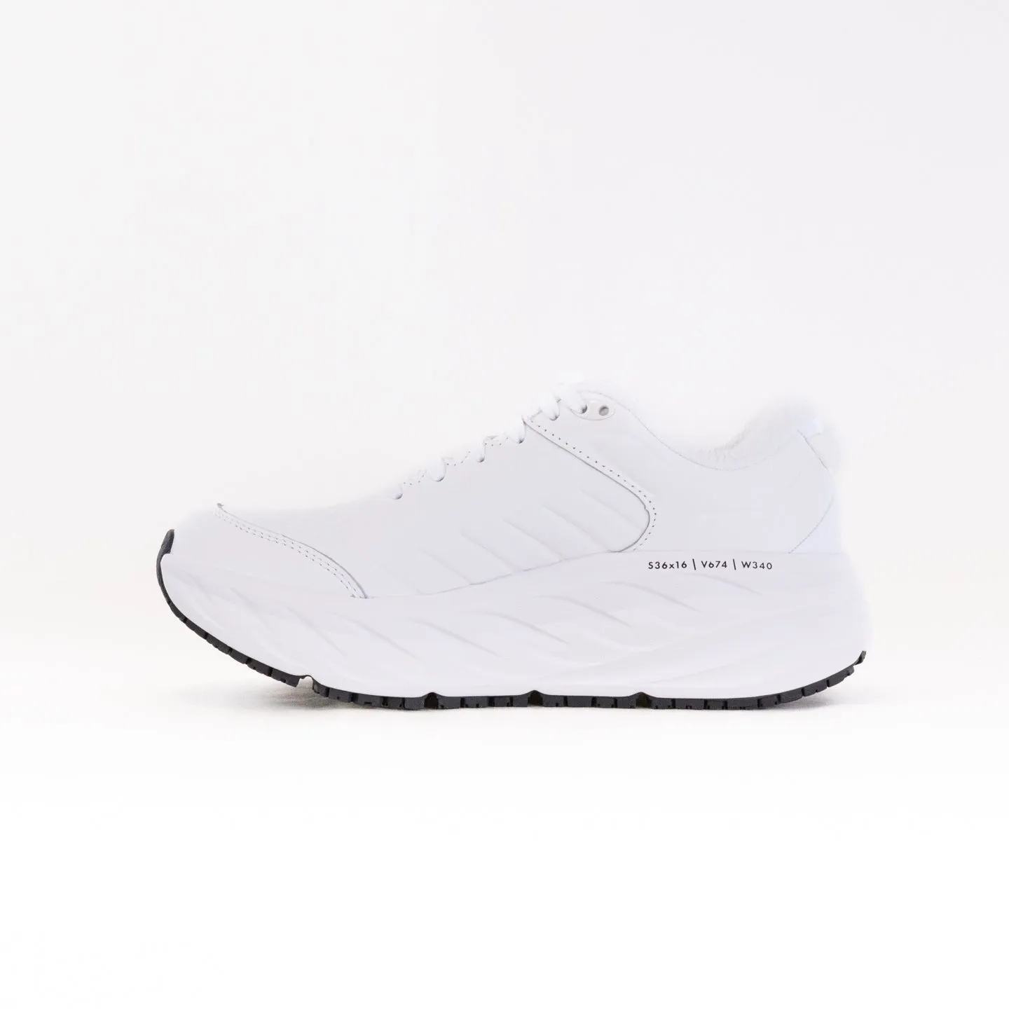 Hoka Bondi SR Wide (Women's) - Frost/Frost power stride