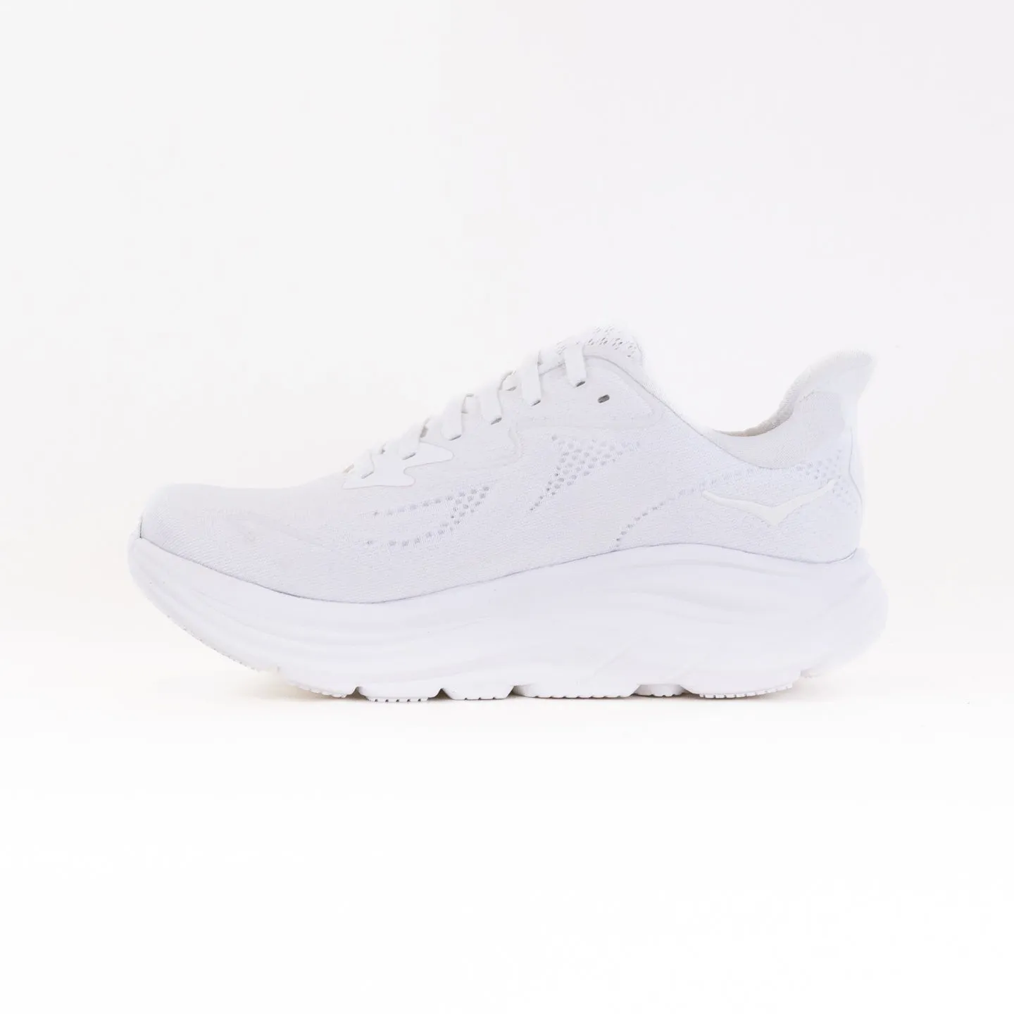 Hoka Clifton 10 (Men's) - White/White heel lock