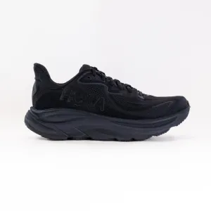 Hoka Clifton 10 Wide (Men's) - Black/Black rain ready
