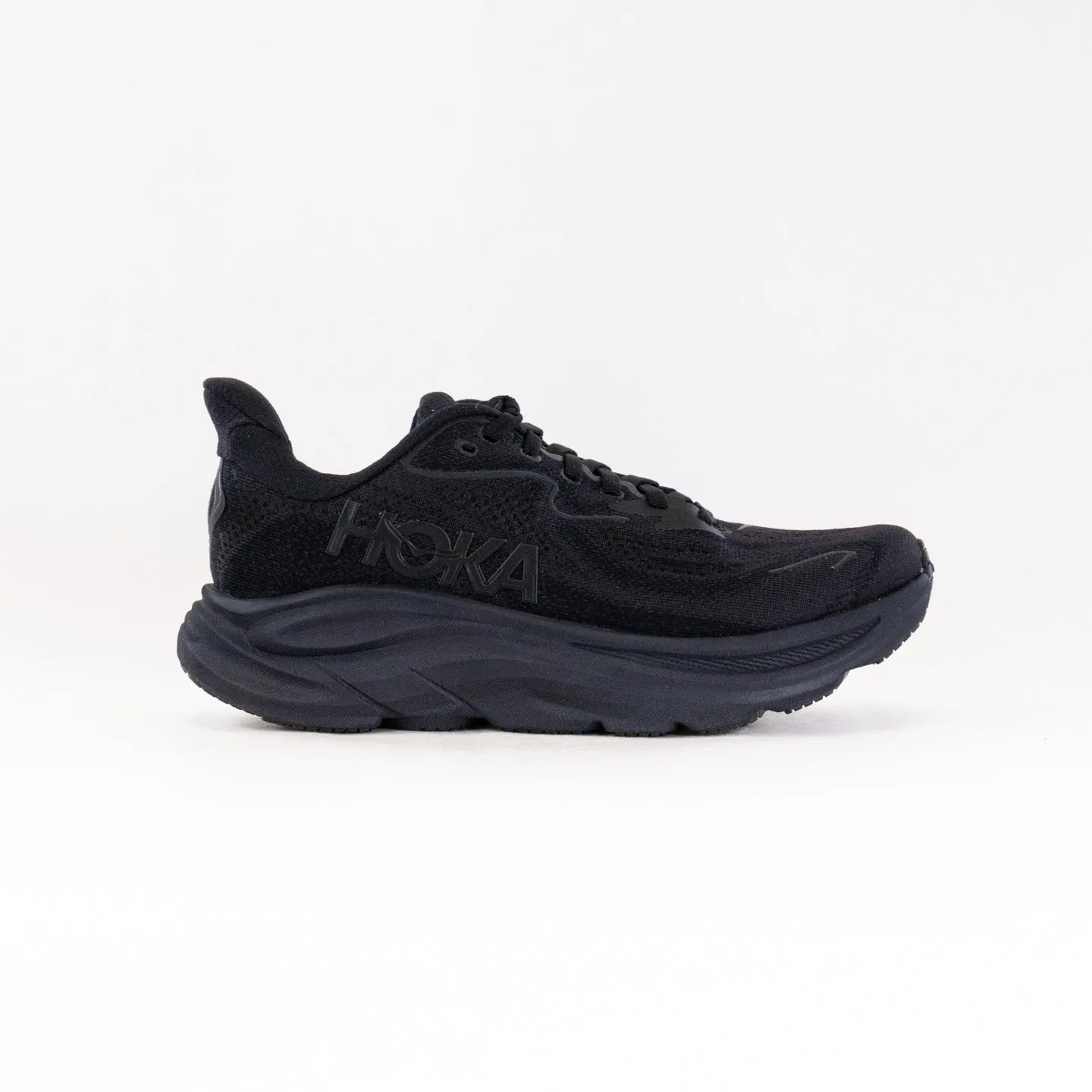 Hoka Clifton 10 Wide (Women's) - Black/Black weather guard