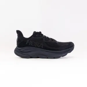 Hoka Clifton 10 Wide (Women's) - Black/Black weather guard
