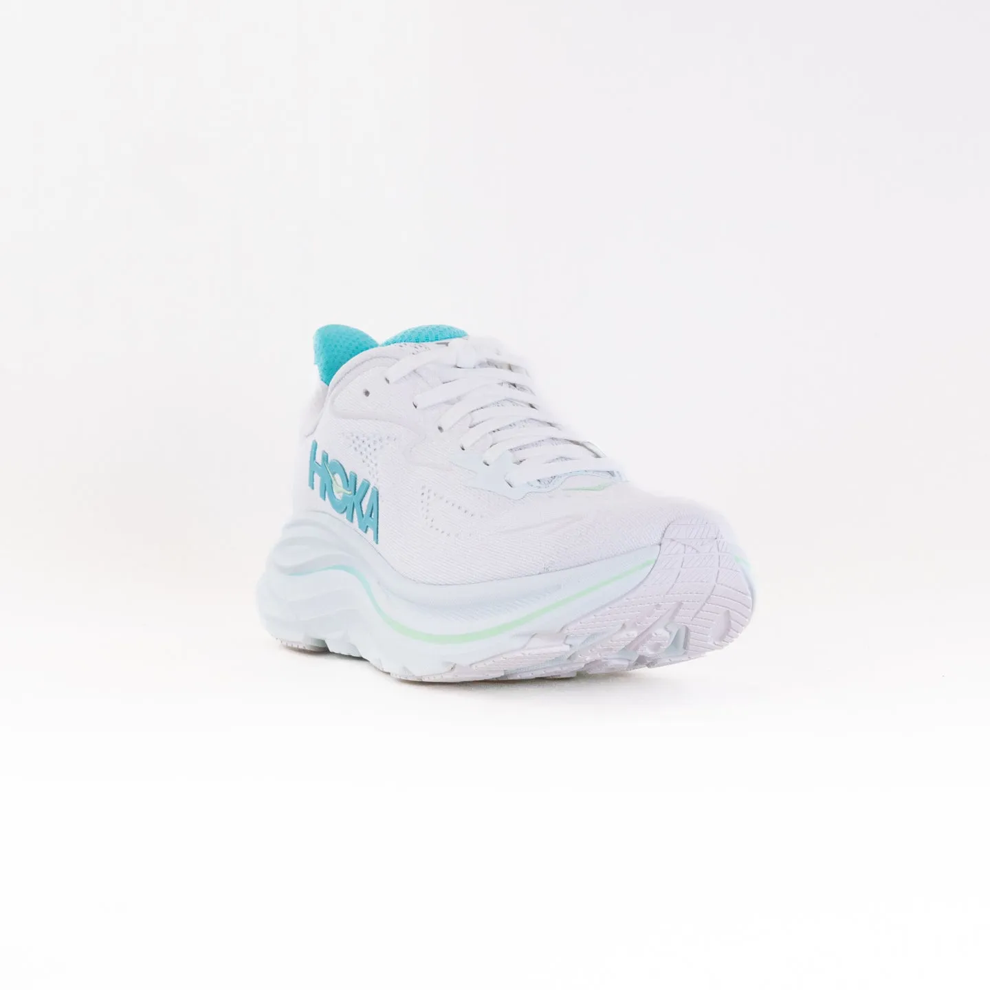 Hoka Clifton 10 (Women's) - White/Cielo Blue fit flex