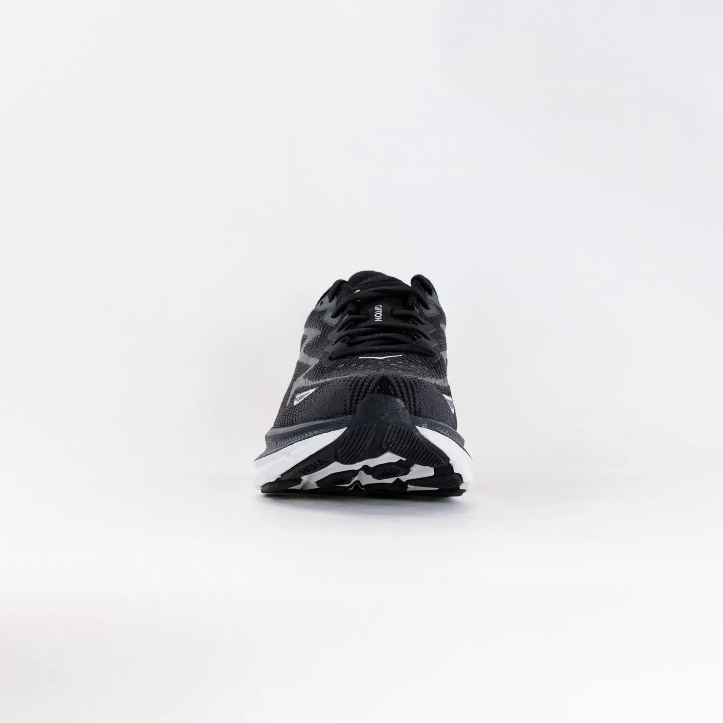 Hoka Clifton 9 (Women's) - Black/White rain ready
