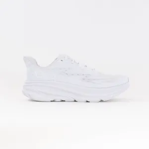 Hoka Clifton 9 (Women's) - White/White night motion