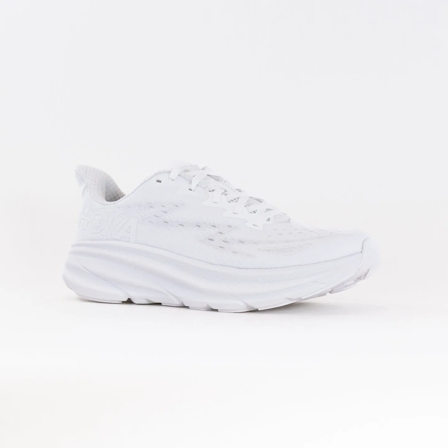 Hoka Clifton 9 (Women's) - White/White grip hold