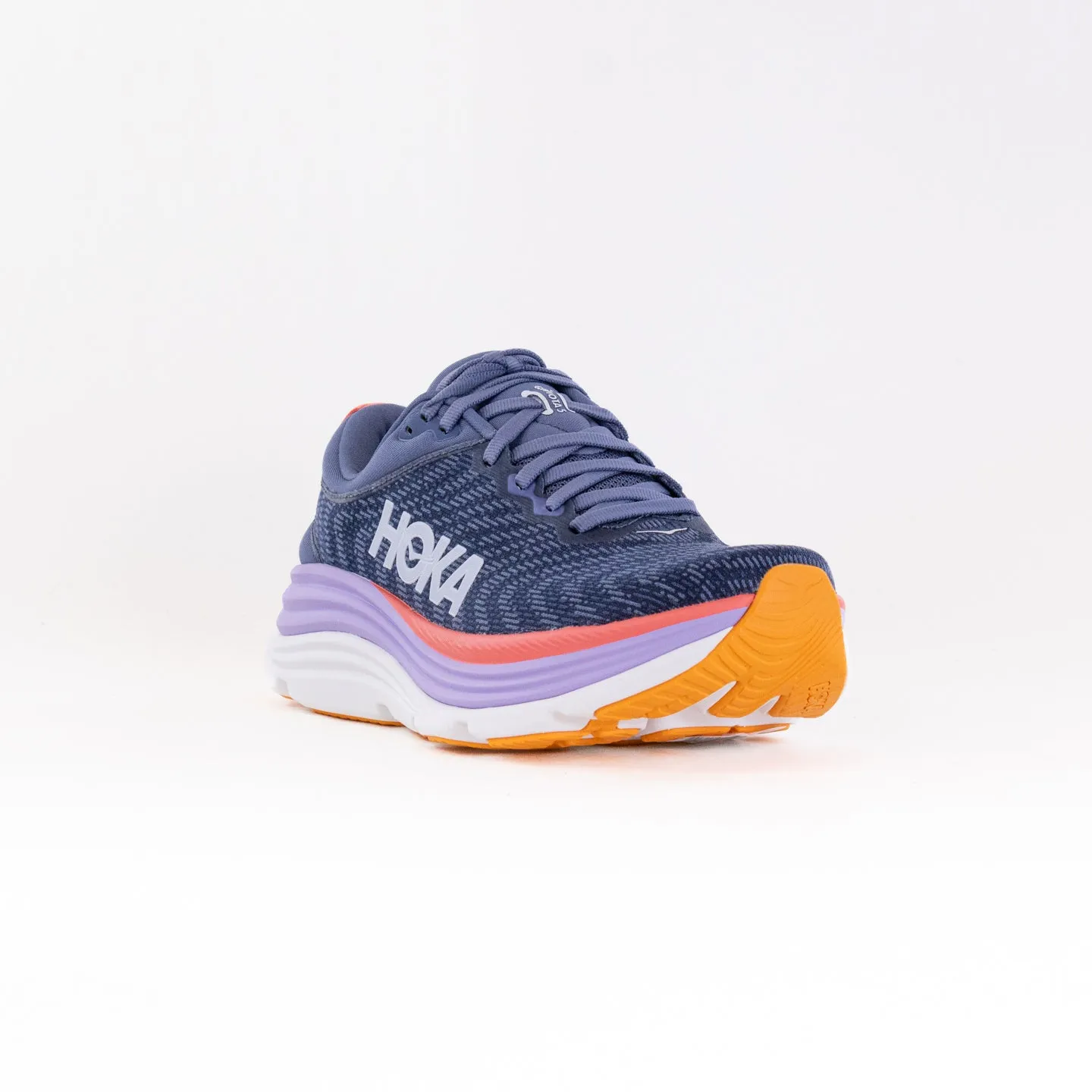 Hoka Gaviota 5 Wide (Women's) - Anchor/Grapefruit sport mode