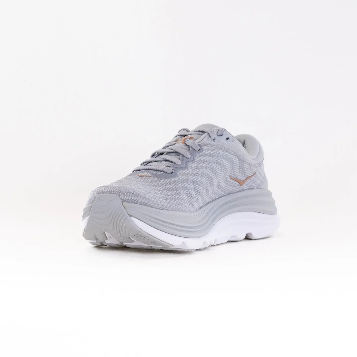 Hoka Gaviota 5 Wide (Women's) - Harbor Mist/Rose Gold weather guard