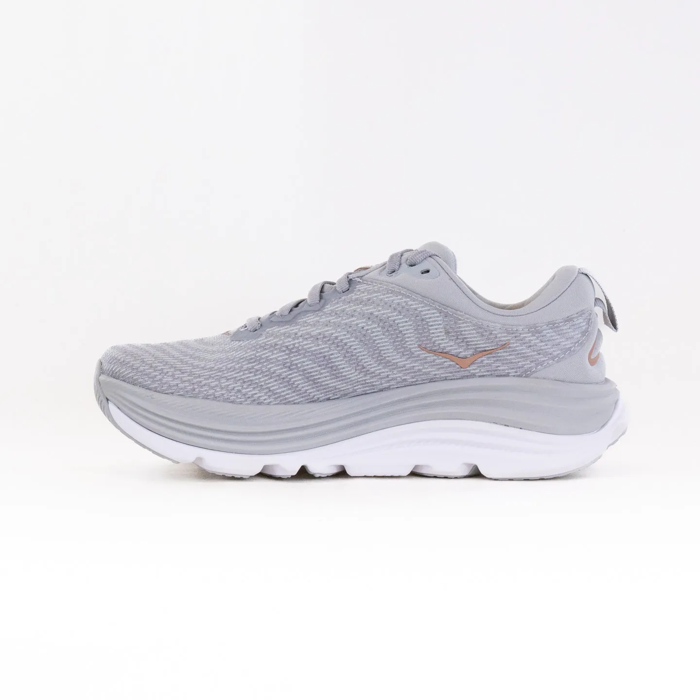 Hoka Gaviota 5 Wide (Women's) - Harbor Mist/Rose Gold street pulse