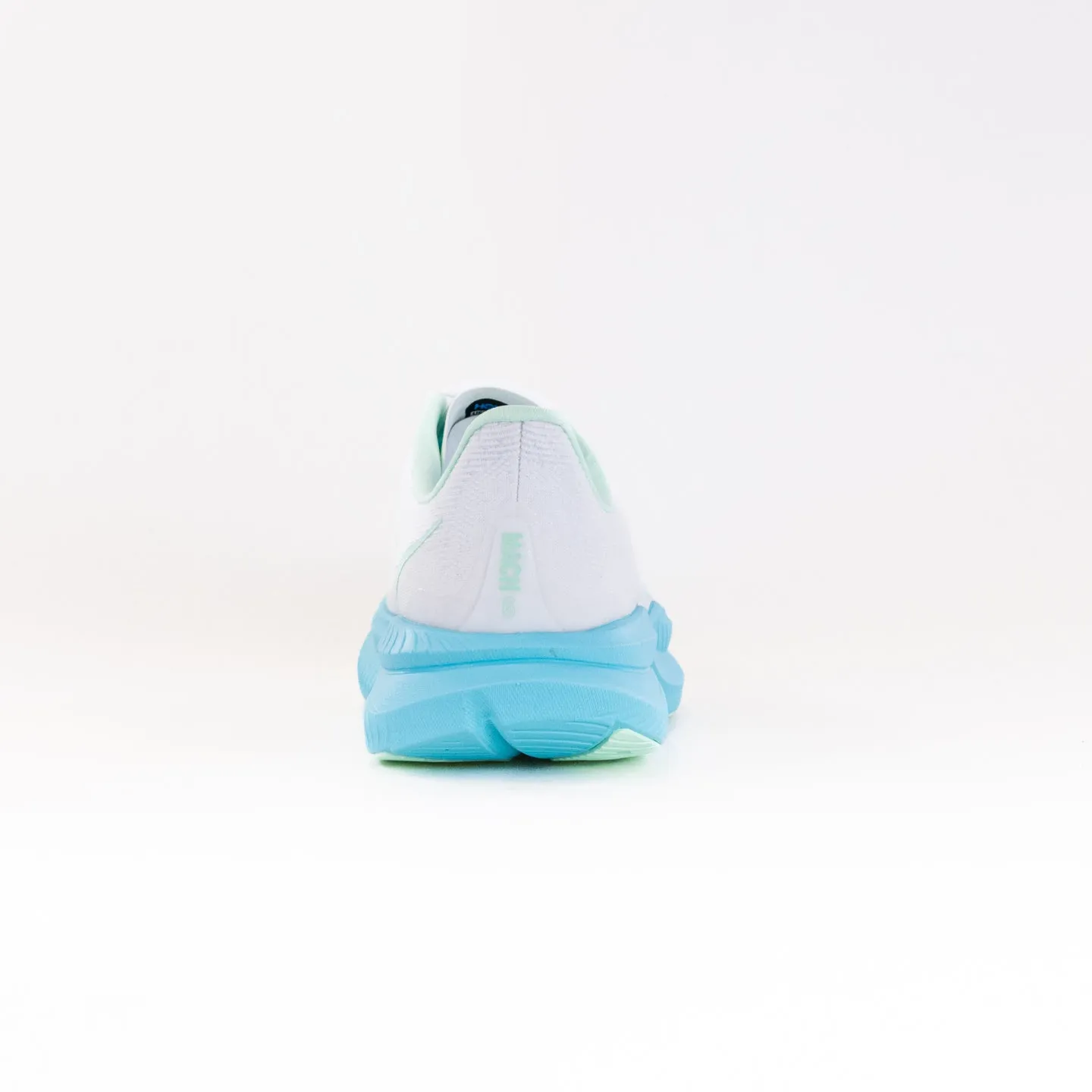 Hoka Mach 6 (Women's) - White/Cielo Blue arch boost