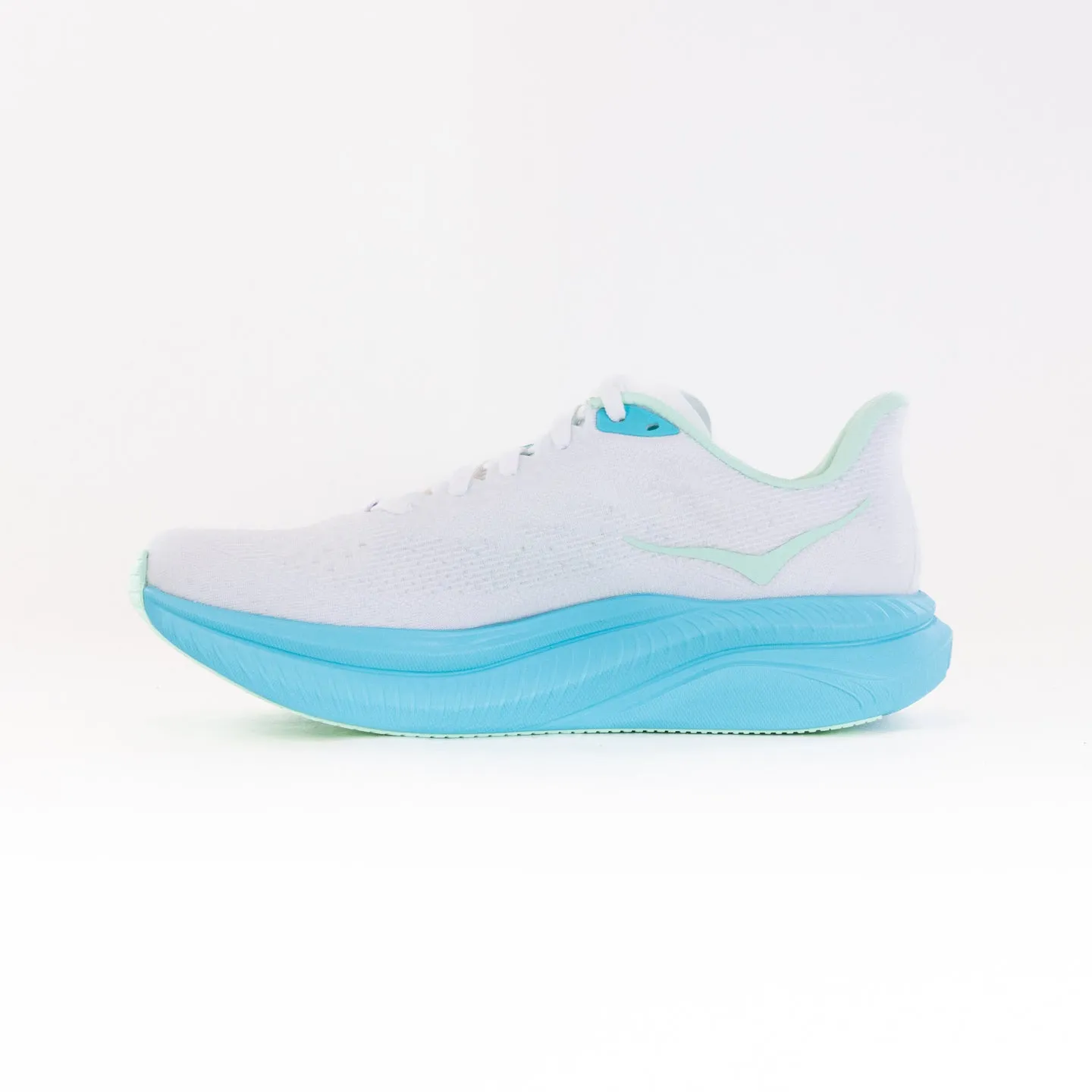 Hoka Mach 6 (Women's) - White/Cielo Blue run spark