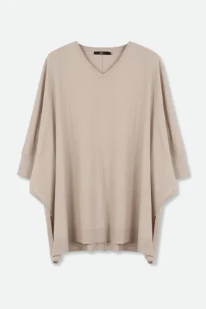 IRINA PONCHO IN KNIT PIMA COTTON STRETCH LIMITED EDITION COLORS soul touch IRINA PONCHO IN KNIT PIMA COTTON STRETCH LIMITED EDITION COLORS tailored ease