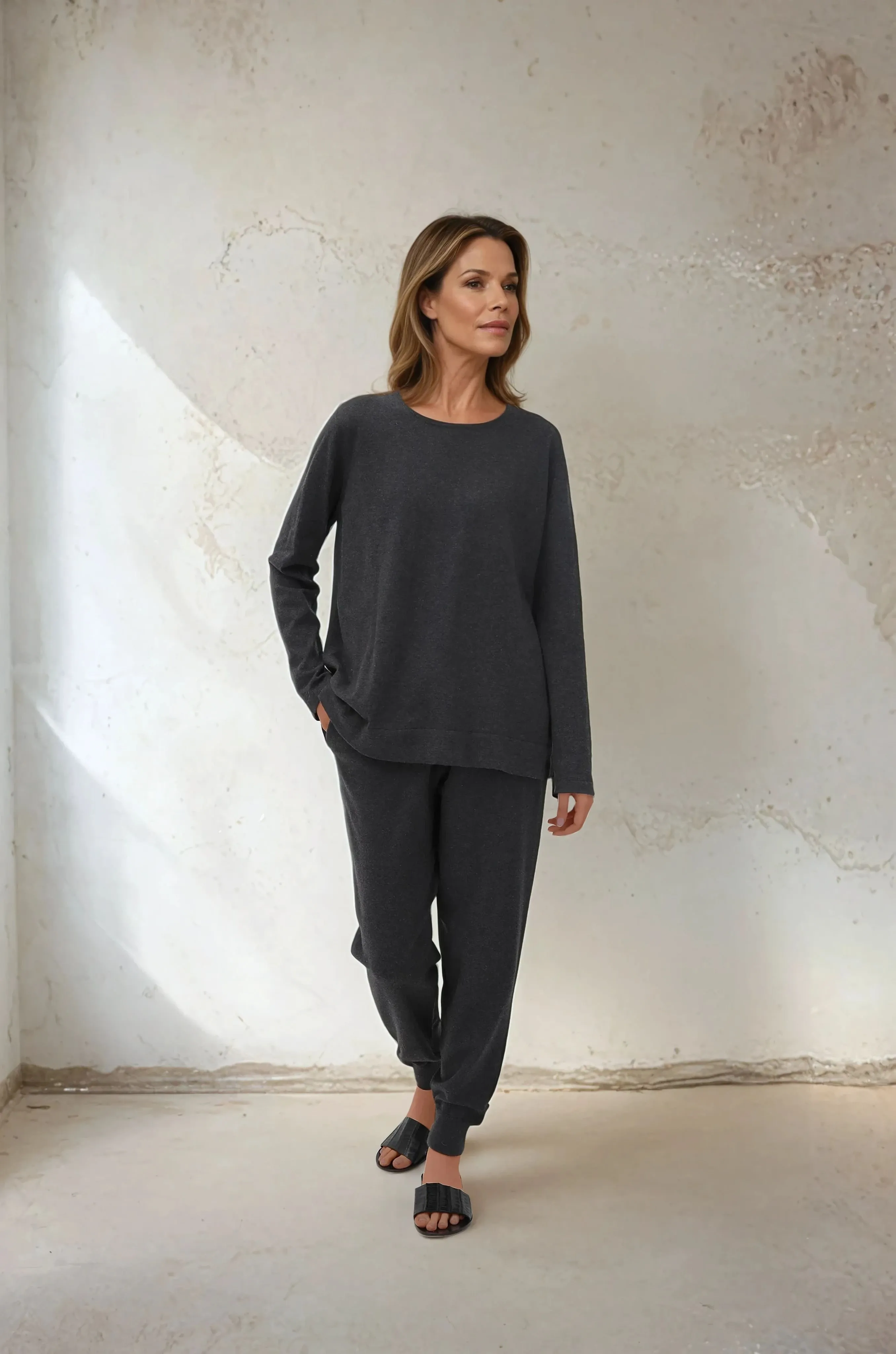 JOEY JOGGER PANT IN KNIT PIMA COTTON STRETCH urban shift