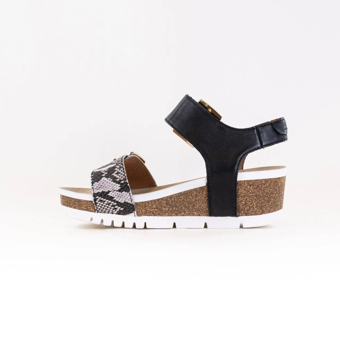 Josef Seibel Quinn 02 (Women's) - Black/Snake Lazy Look