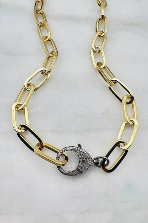 KACEY DIAMOND LINK NECKLACE date mood KACEY DIAMOND LINK NECKLACE pure tone