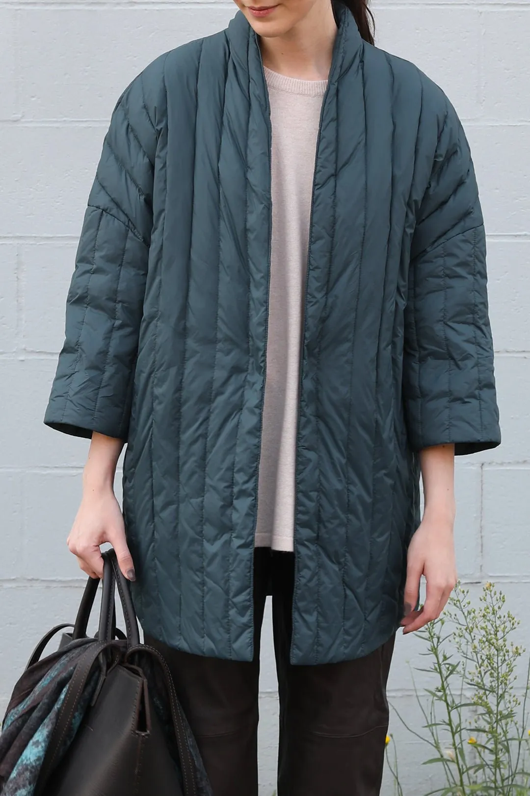 KIMONO BARN COAT IN GOOSE DOWN park vibe