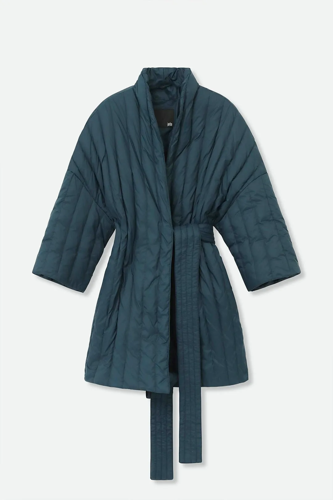 KIMONO BARN COAT IN GOOSE DOWN fog mood