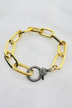 KINNEY DIAMOND LOBSTER CLASP BRACELET street icon KINNEY DIAMOND LOBSTER CLASP BRACELET glam edit