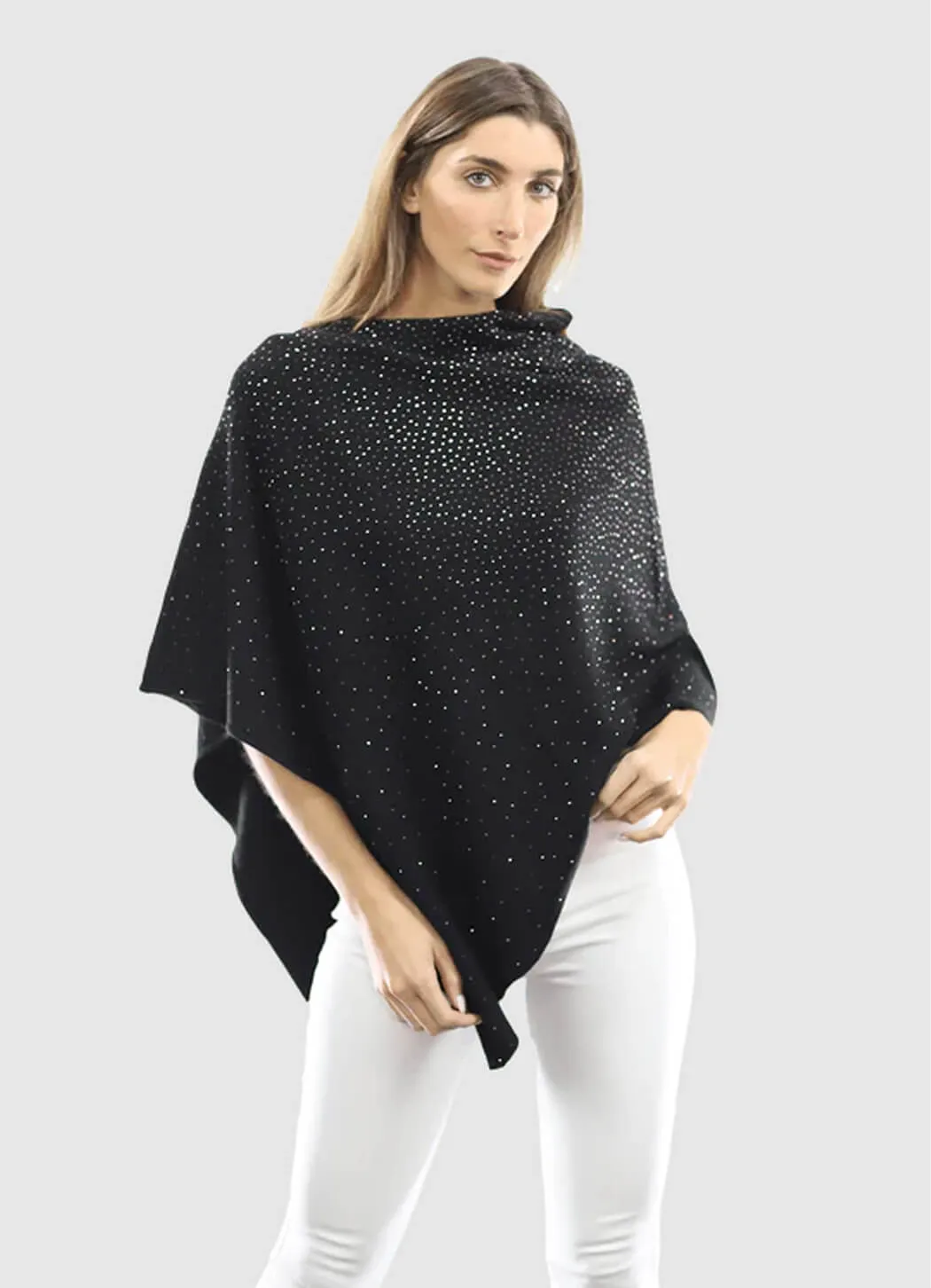 La Fiorentina Embellished Poncho mini trip fit