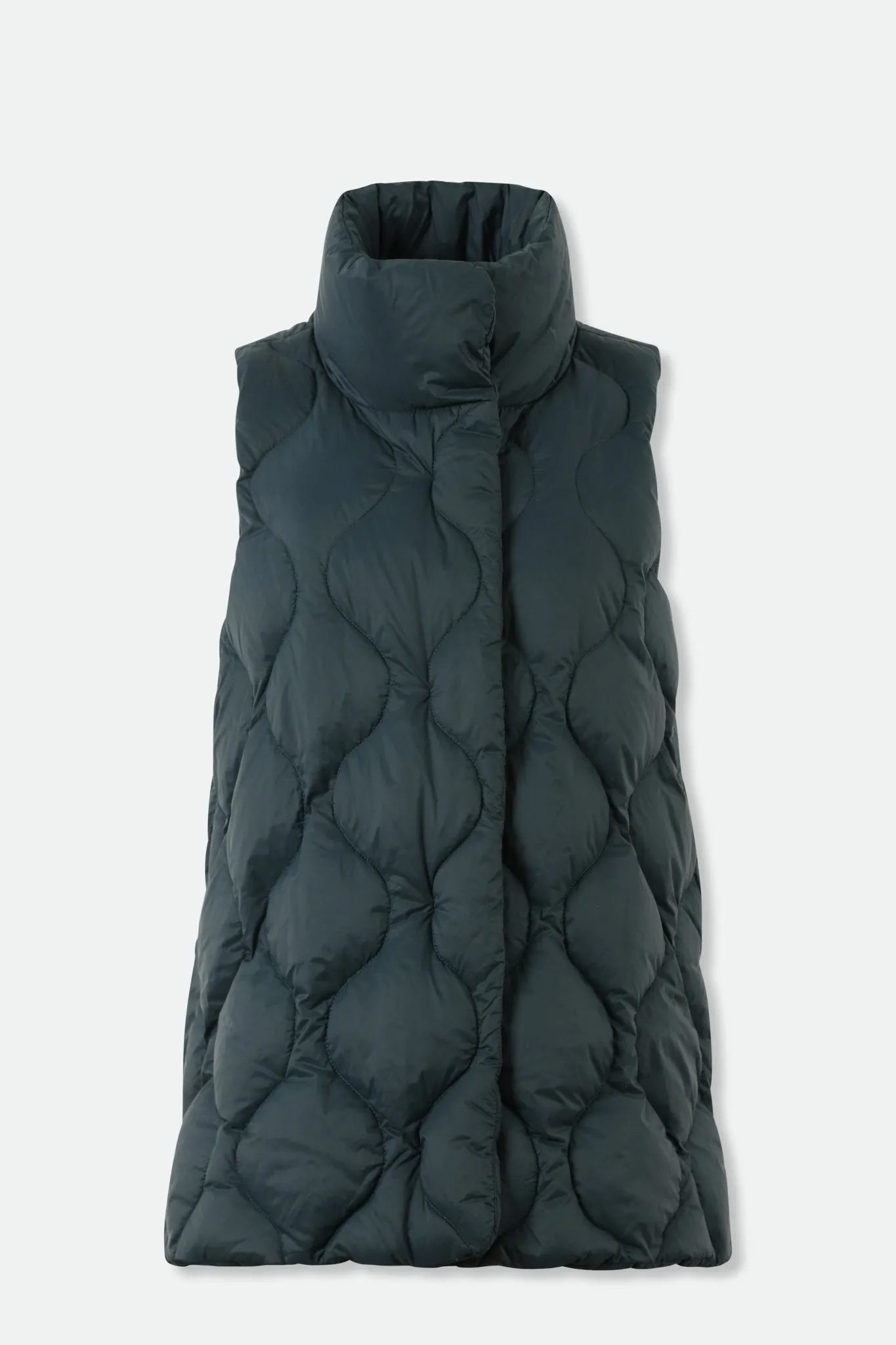LA ROCHE VEST IN LIGHTWEIGHT GOOSE DOWN leaf fall