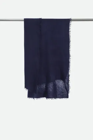LAN SCARF IN CASHMERE DARK NAVY city stroll LAN SCARF IN CASHMERE DARK NAVY autumn style