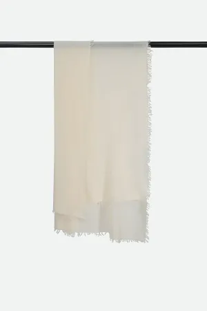 LAN SCARF IN CASHMERE IVORY cold proof LAN SCARF IN CASHMERE IVORY festive wear