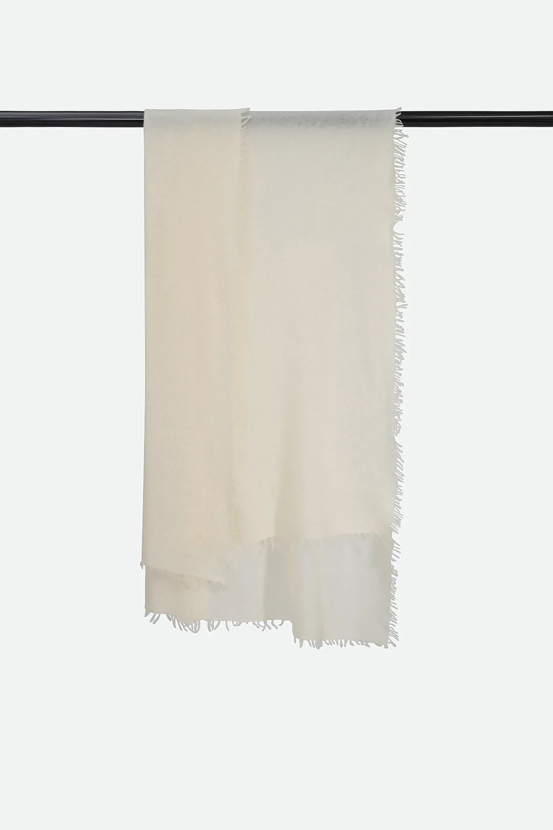 LAN SCARF IN CASHMERE IVORY festive wear