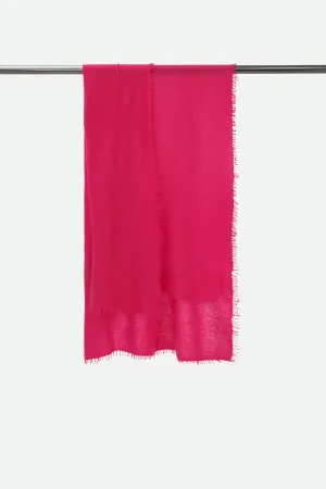 LAN SCARF IN CASHMERE RASPBERRY smart touch