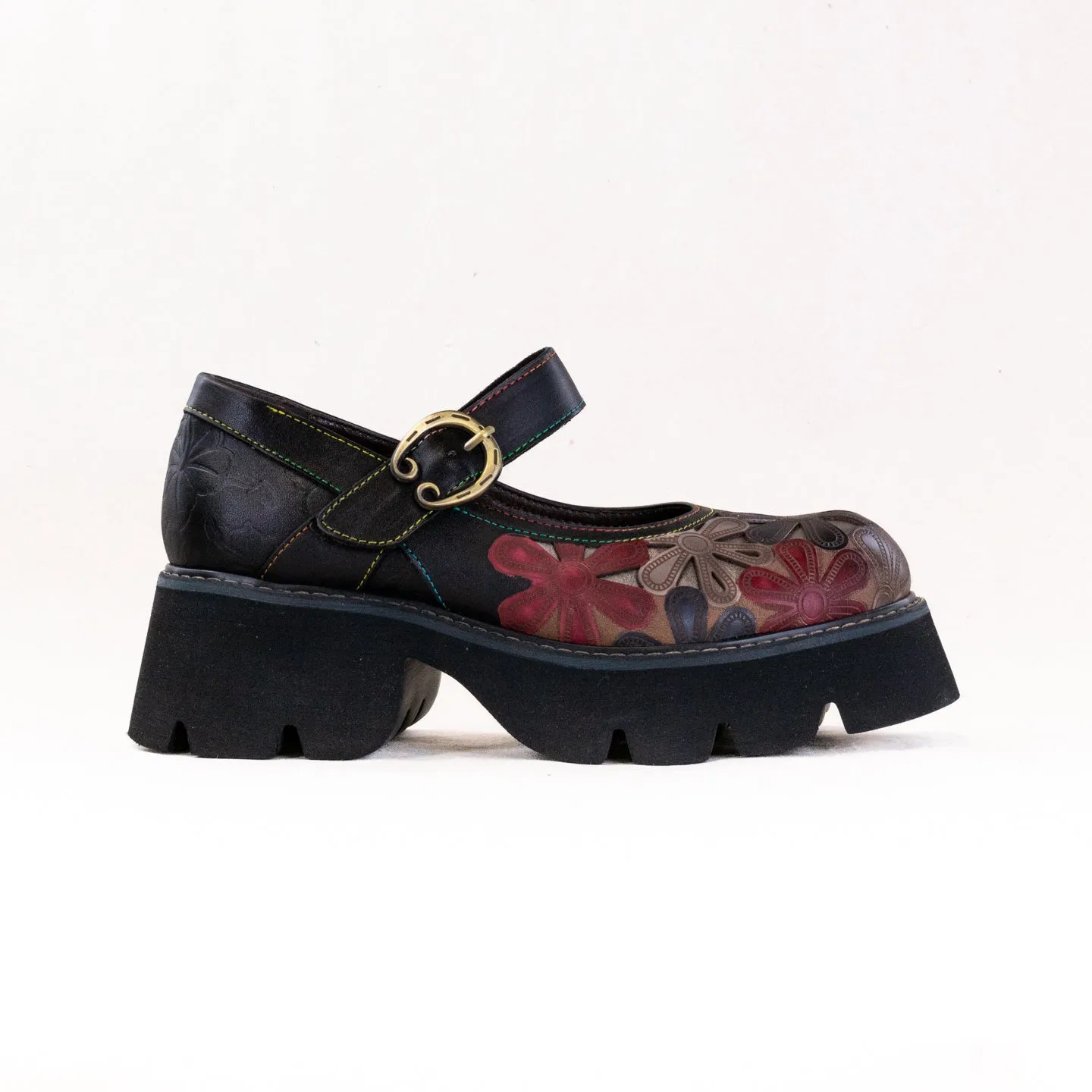 L'Artiste Busybee (Women's) - Black Multi rough path