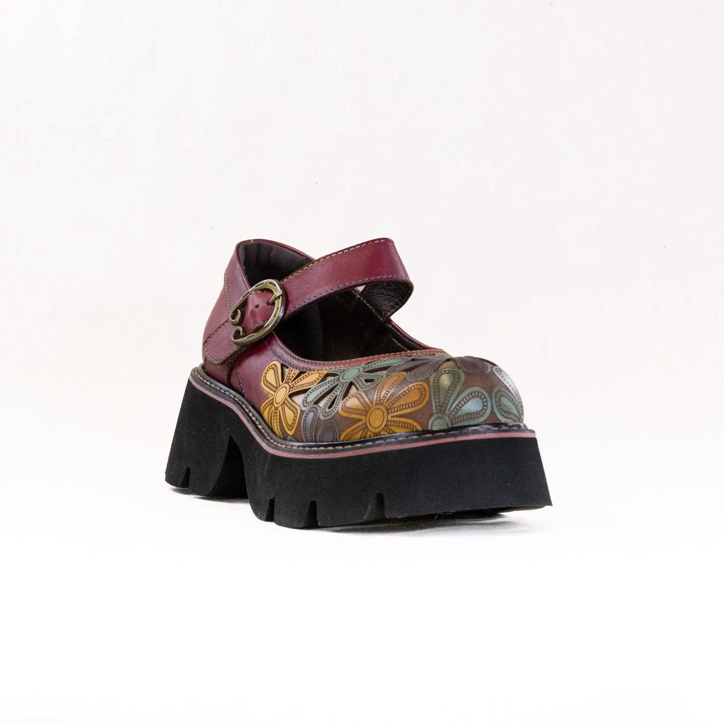 L'Artiste Busybee (Women's) - Bordeaux Multi seamless design