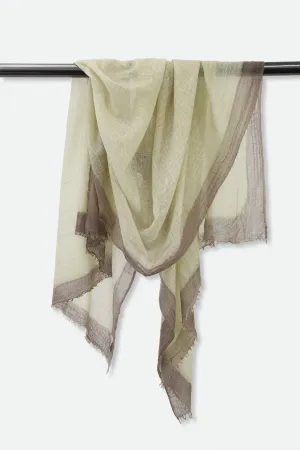 LEMON SOUFFLE SCARF IN HAND DYED CASHMERE morning chill LEMON SOUFFLE SCARF IN HAND DYED CASHMERE travel essential