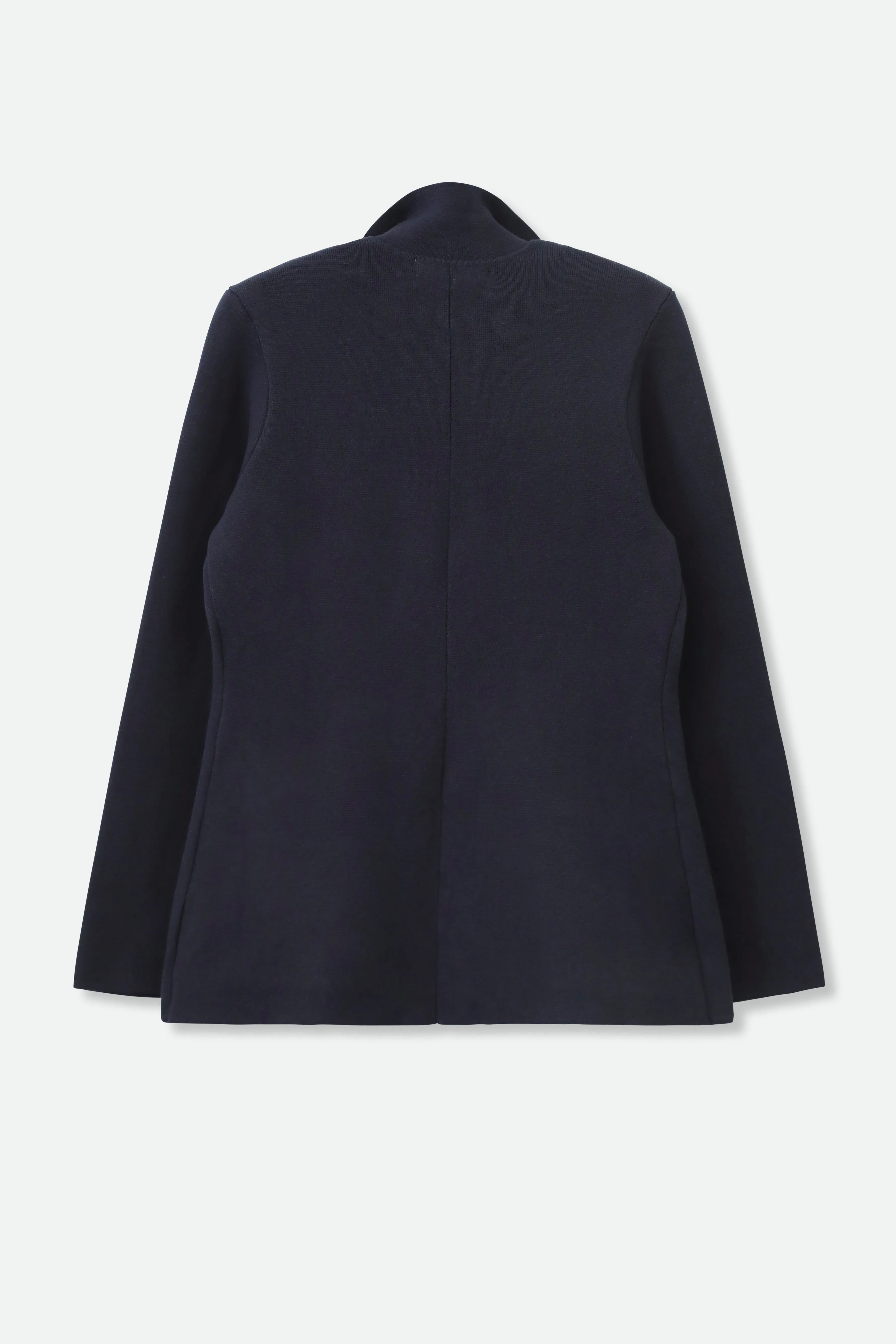 LENNOX PIMA COTTON KNIT BLAZER tailored ease