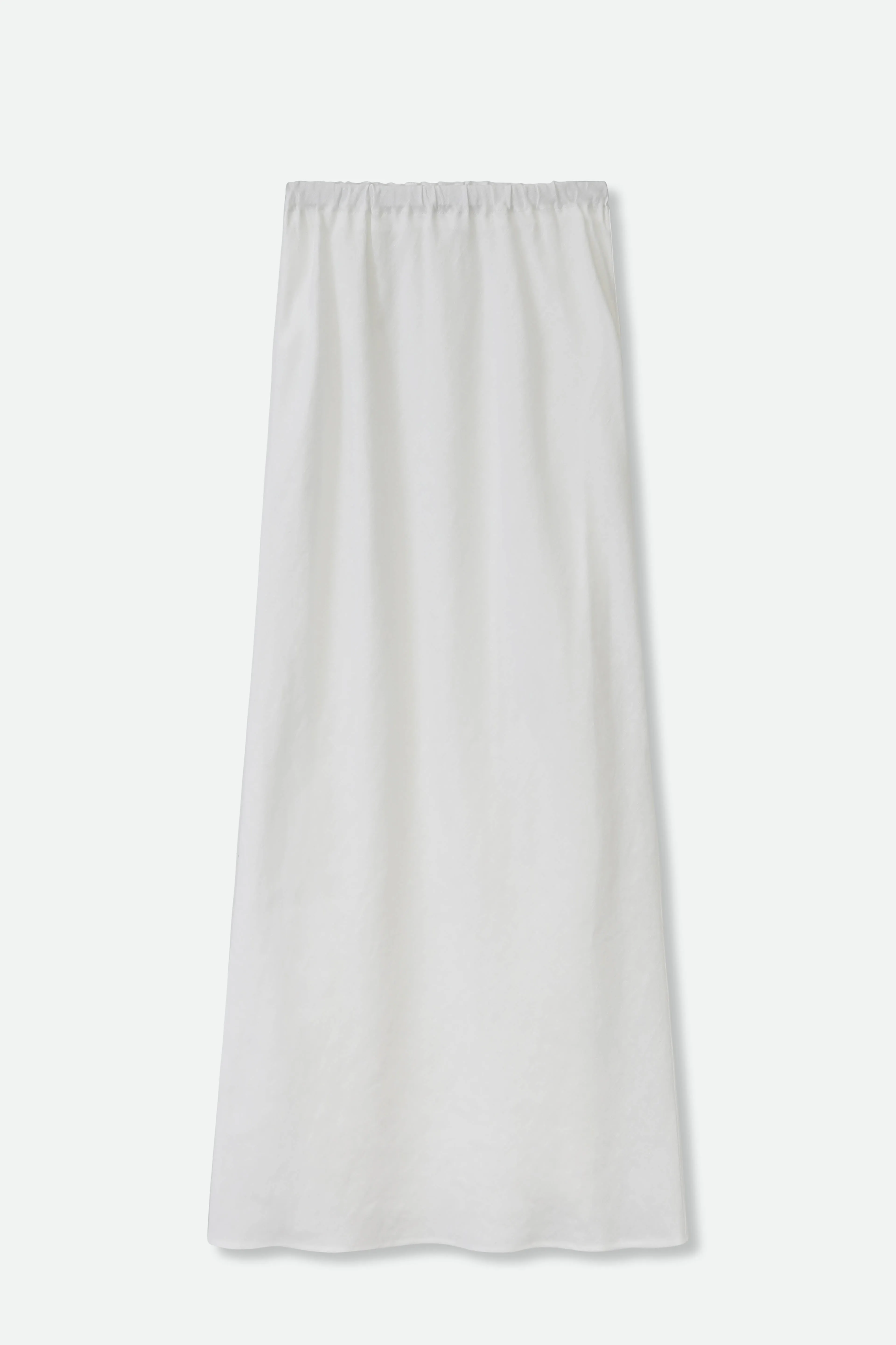 LEONORA BIAS SKIRT IN ITALIAN LINEN calm texture