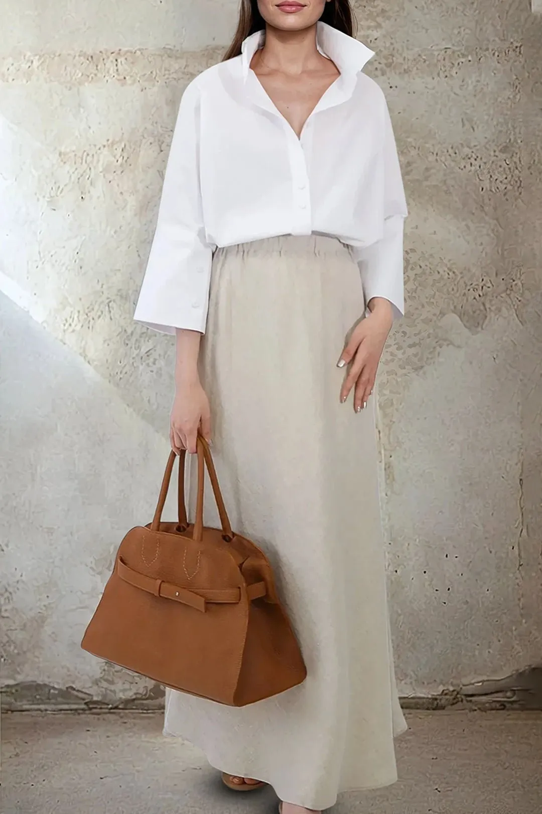 LEONORA BIAS SKIRT IN ITALIAN LINEN life inspiration