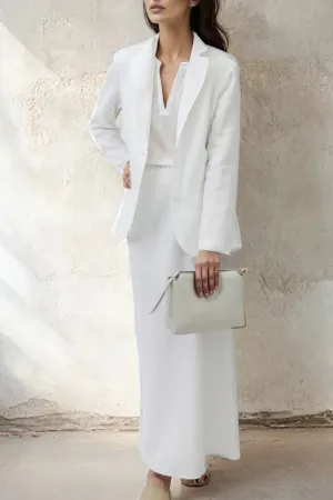 LEONORA BIAS SKIRT IN ITALIAN LINEN slow taste