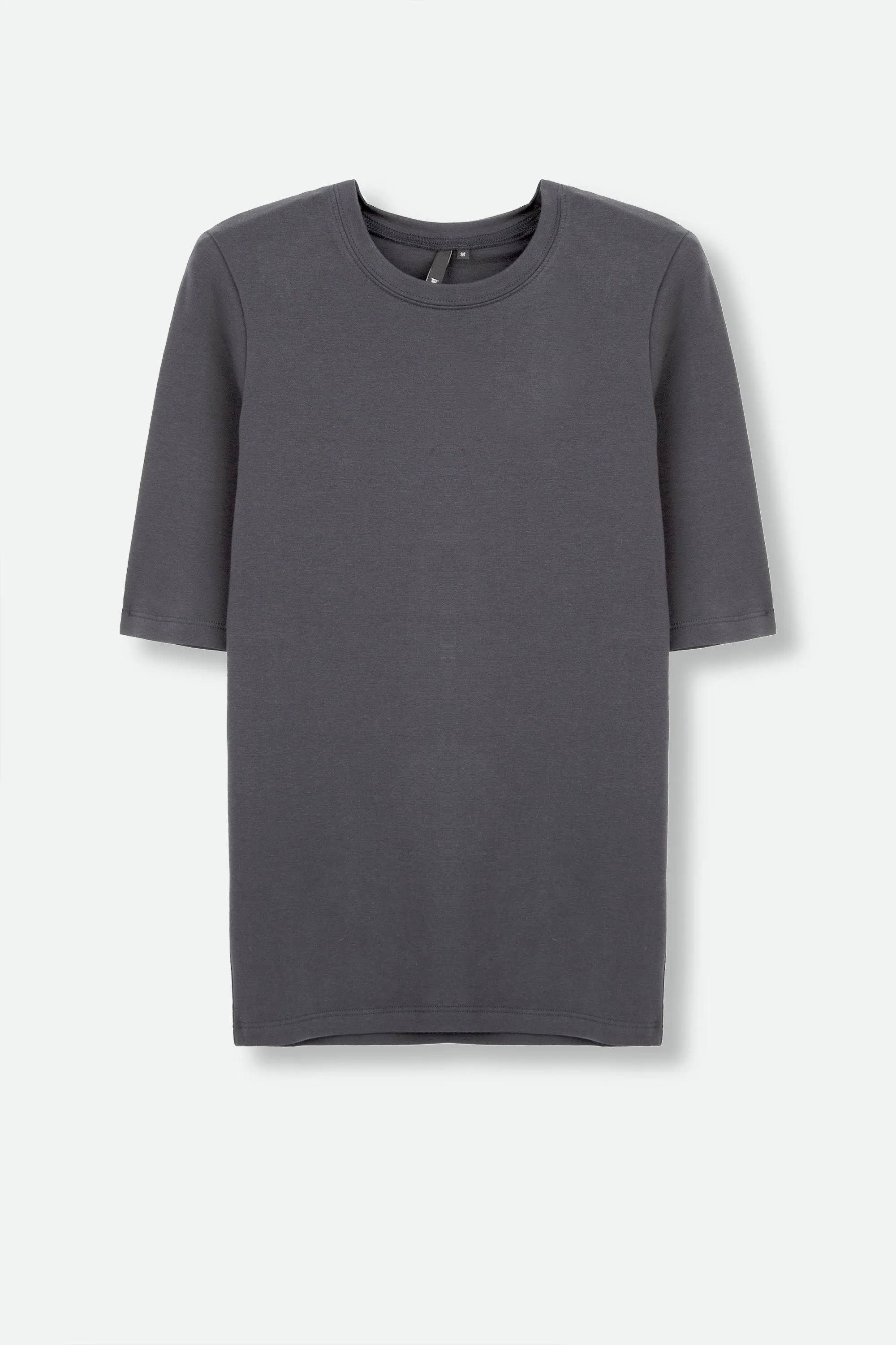LIMITED EDITION COLLECTION ELBOW SLEEVE CREW IN PIMA COTTON STRETCH dopamine feel