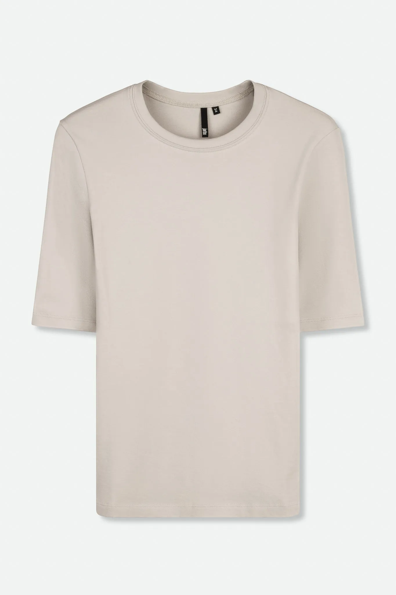 LIMITED EDITION COLLECTION ELBOW SLEEVE CREW IN PIMA COTTON STRETCH smooth surface
