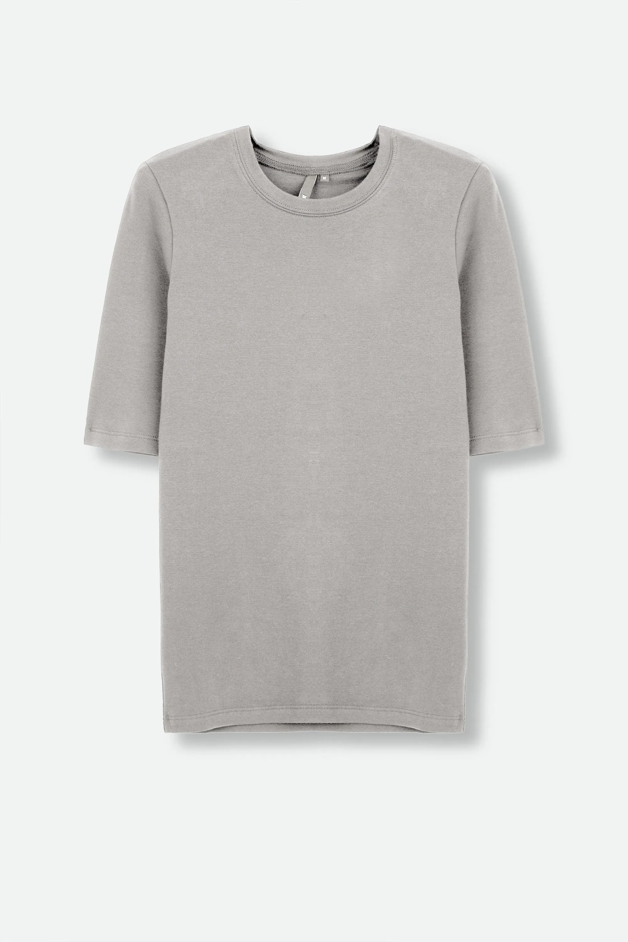 LIMITED EDITION COLLECTION ELBOW SLEEVE CREW IN PIMA COTTON STRETCH women only