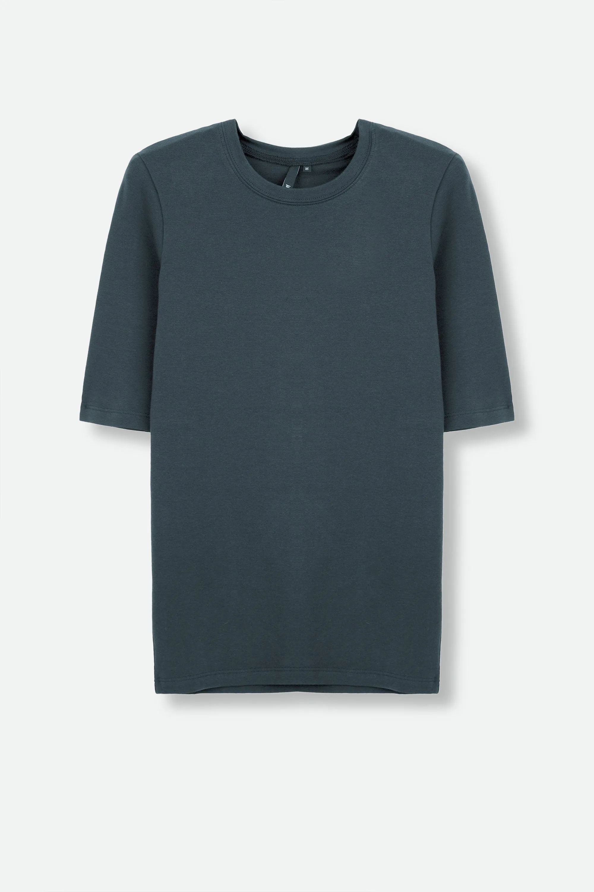 LIMITED EDITION COLLECTION ELBOW SLEEVE CREW IN PIMA COTTON STRETCH natural care