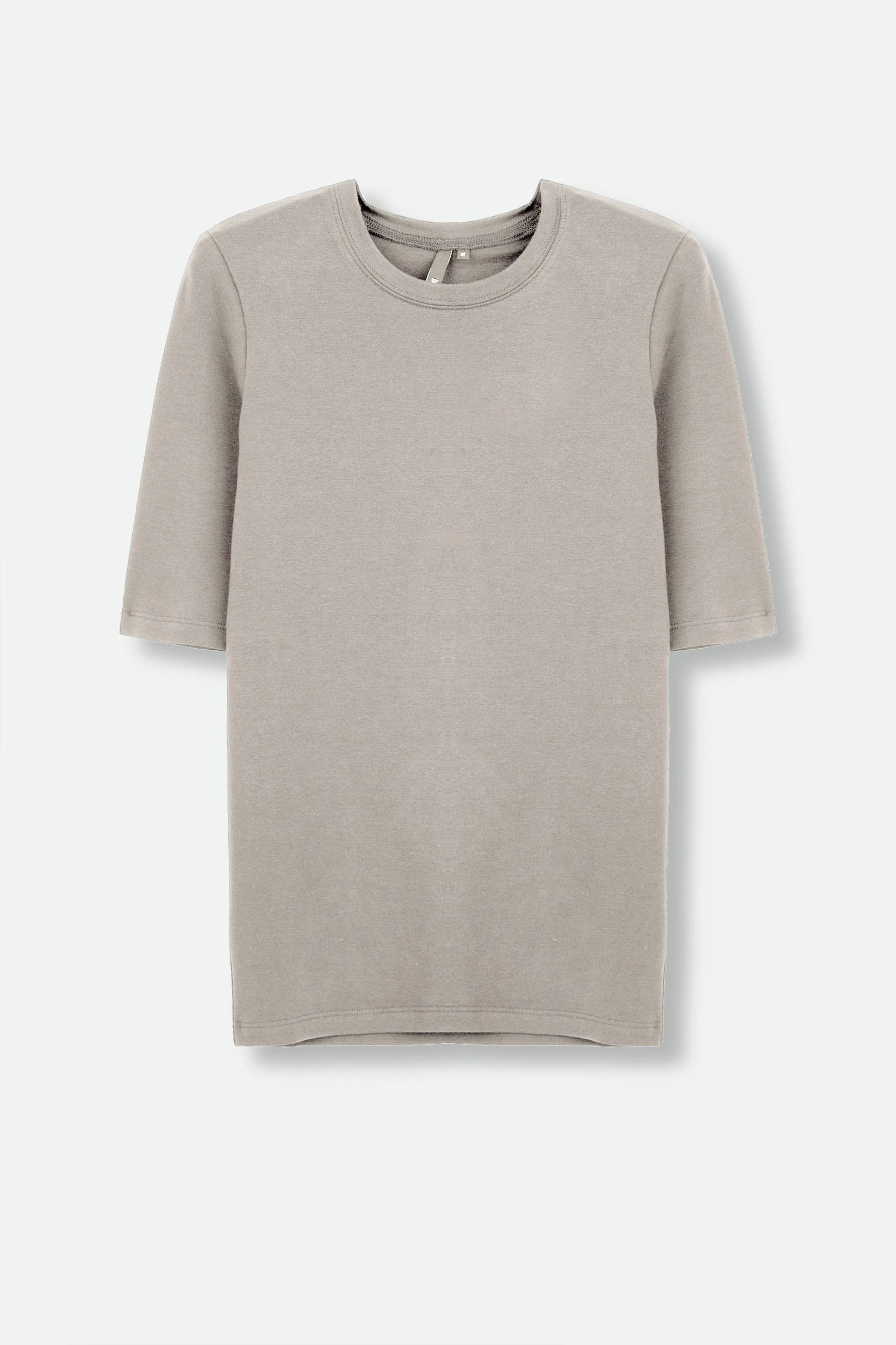 LIMITED EDITION COLLECTION ELBOW SLEEVE CREW IN PIMA COTTON STRETCH wrapped warmth