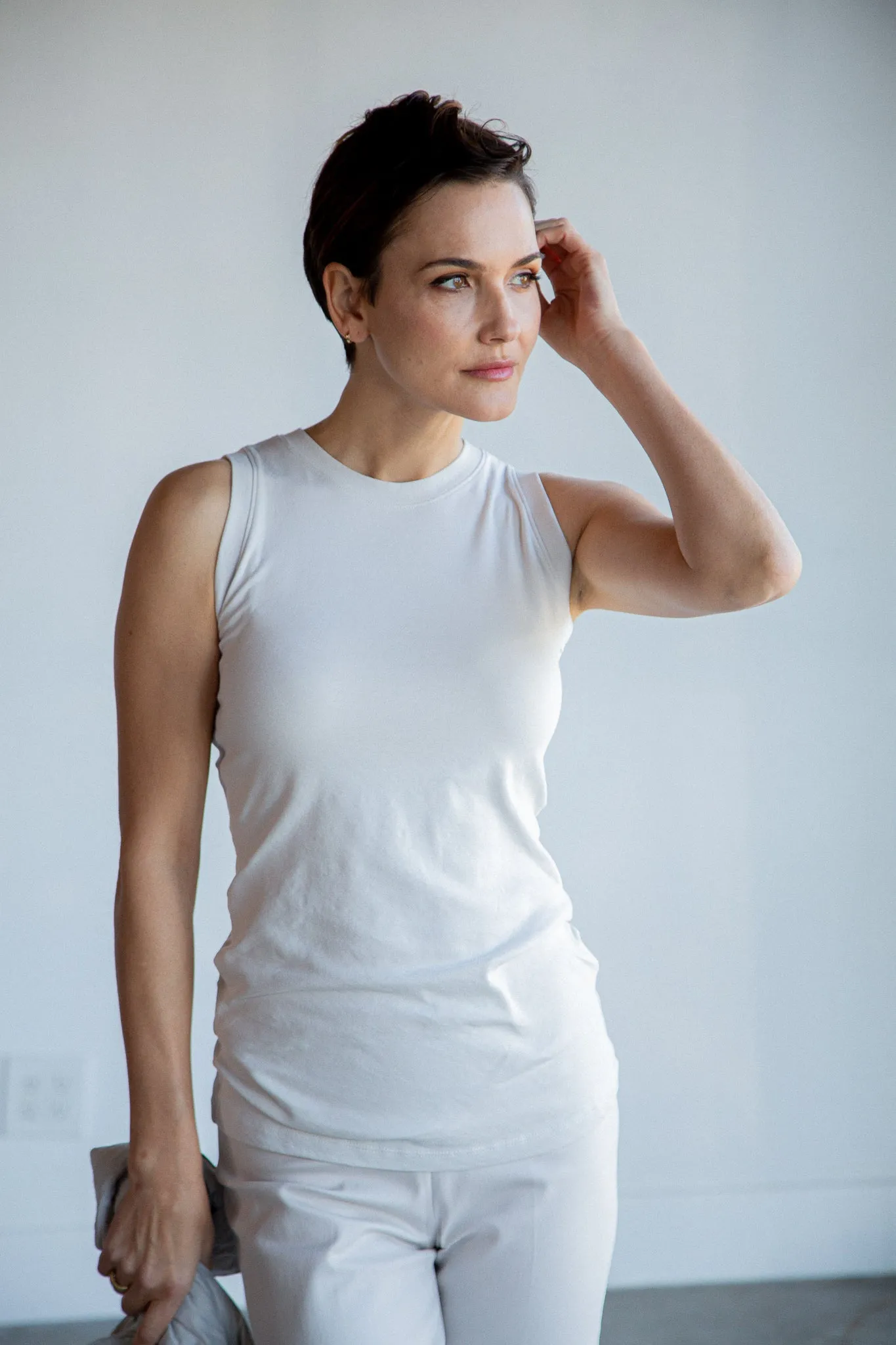 LIMITED EDITION MUSCLE TANK IN PIMA COTTON STRETCH quiet living