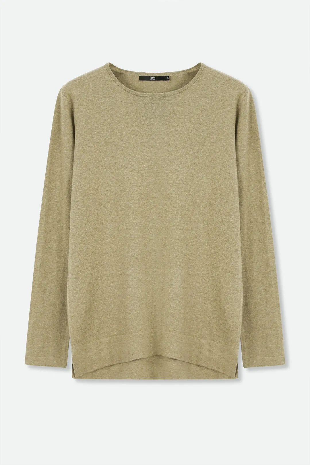LIMITED EDITION STEVIE LONG SLEEVE CREW IN KNIT PIMA COTTON beauty stay